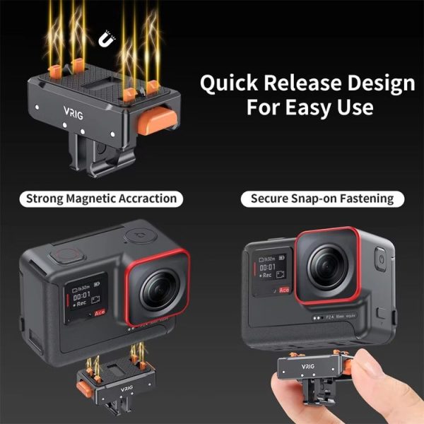 VRIG Magnetic Quick Release Adapter for Insta360 Ace / Ace Pro, Spec: Base - Image 6