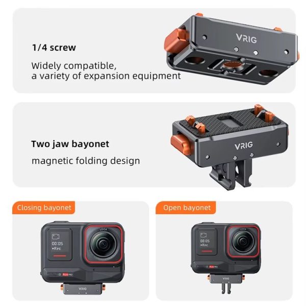 VRIG Magnetic Quick Release Adapter for Insta360 Ace / Ace Pro, Spec: Base - Image 9