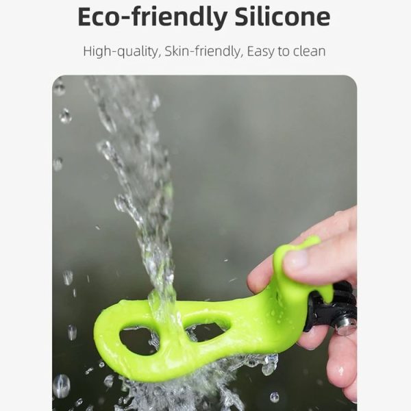 TELESIN Action Camera Mount Silicone Adjustable Mini Flexible Bracket For GoPro HERO / Insta360 / DJI Action Camera (Green) - Image 9