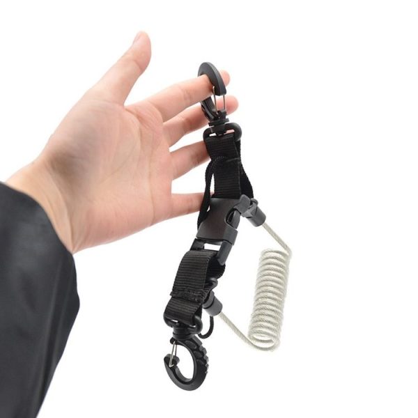 Diving Camera TPU Spring Steel Wire Retractable Anti-lost Rope, Color: Transparent Blue - Image 7