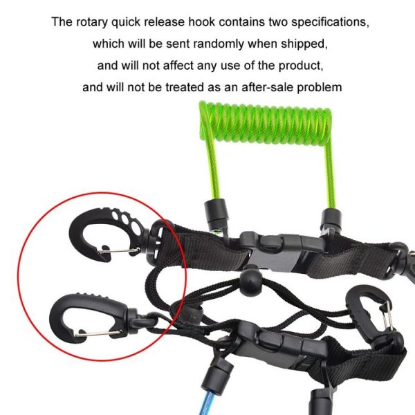 Diving Camera TPU Spring Steel Wire Retractable Anti-lost Rope, Color: Transparent Blue - Image 8