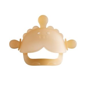 Baby Small Months Boiled Teething Toys Soothing Silicone Teether (Yellow)