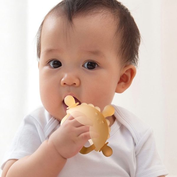 Baby Small Months Boiled Teething Toys Soothing Silicone Teether (Yellow) - Image 11