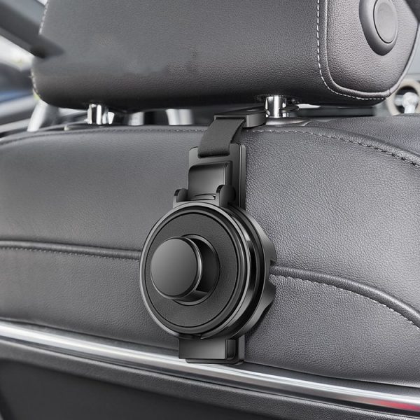 3 In 1 Car Seat Back Hanger for Cup and Phone Vehicle Seat Headrest Hooks (Black)