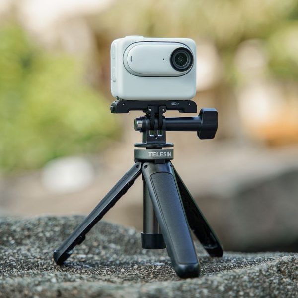 TELESIN Universal Mini Desktop Selfie Tripod for Sports Camera 13.4-25.5cm Height Adjustable - Image 2