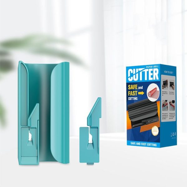 Wrapping Paper Cutter Rolled Paper Cutting Device For Holiday Wrapping Paper (Black) - Image 8