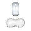 Cool Silicone Keyboard Wrist Rest Mouse Pad Relieve Wrist Fatigue, Spec: Small Transparent