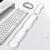 Cool Silicone Keyboard Wrist Rest Mouse Pad Relieve Wrist Fatigue, Spec: Small Transparent - Image 2