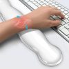 Cool Silicone Keyboard Wrist Rest Mouse Pad Relieve Wrist Fatigue, Spec: Small Transparent - Image 3
