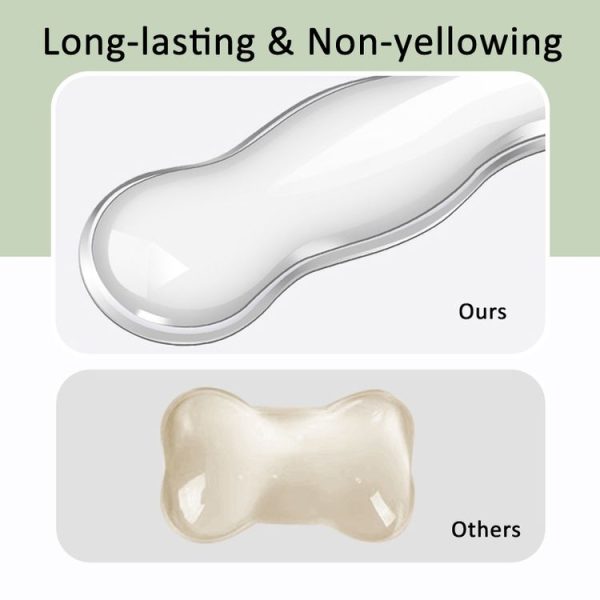 Cool Silicone Keyboard Wrist Rest Mouse Pad Relieve Wrist Fatigue, Spec: Small Transparent - Image 7