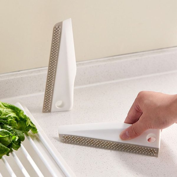 Multifunctional Kitchen Bathroom Toilet Countertop Manual Cleaning Scraper (Beige) - Image 2