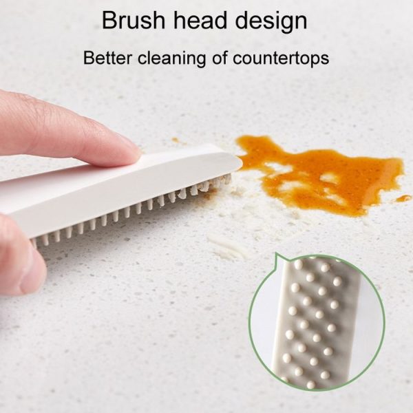 Multifunctional Kitchen Bathroom Toilet Countertop Manual Cleaning Scraper (Beige) - Image 7