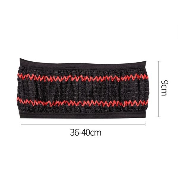 Universal Car Steering Wheel Ice Silk Non-slip Breathable Protective Cover (Red Black) - Image 4