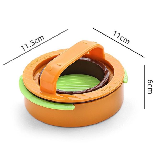 Round Burger Making Tools Kitchen Combo Meat Press Kit (Black) - Image 3