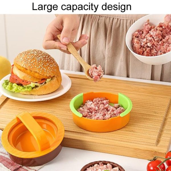 Round Burger Making Tools Kitchen Combo Meat Press Kit (Black) - Image 6