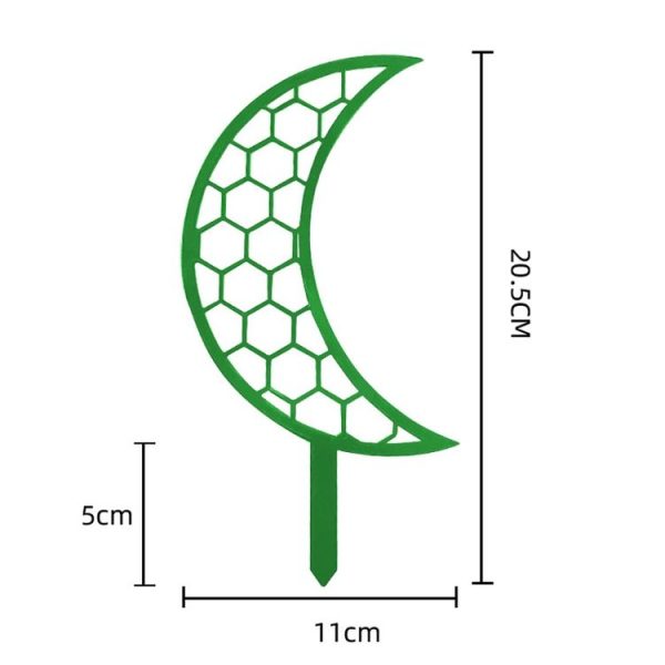 Plastic Moon Climbing Stands Balcony Pot Plant Hauling Gardening Decorative Flower Holder (Black) - Image 3