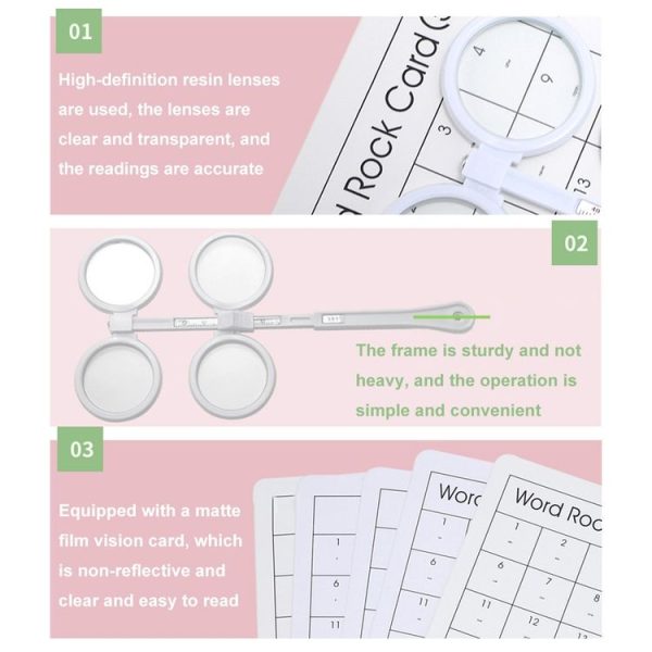50 (20 / 40) Children Vision Training Adjustable Interpupillary Distance Flip Racket - Image 5