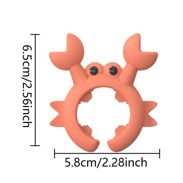Crab Shaped Silicone Spatula Rack Holder Steam Release Overflow Kitchen Gadgets (Orange) - Image 8