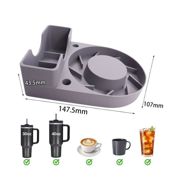 Stanley 40oz / 30oz Tumbler Drain Rack With Lid & Straw Holder (Gray) - Image 3