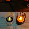 Halloween LED Candle Light Ghost Festival Decoration Palm Rest Night Light Horror Layout Prop (White) - Image 4