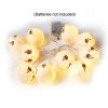 LED Halloween Decoration Atmosphere Layout Ghost Face Light String, Model: 1.5m 10 LEDs Always On (Warm White) - Image 3