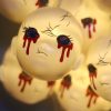 LED Halloween Decoration Atmosphere Layout Ghost Face Light String, Model: 1.5m 10 LEDs Always On (Warm White) - Image 6