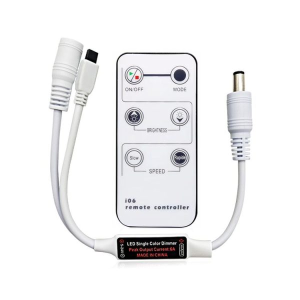 6-Button Single-Color DC Controller Infrared Dimming Light With LED Controller