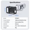 DJI Osmo Action 5 Pro aMagisn Silicone Protective Case with Lanyard and Lens Cap (Black) - Image 9
