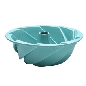 Swirl Model Silicone Cake Mold Household High Temperature Resistance Baking Pan (Green)