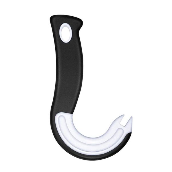 Hook Can Opener Manual Bottle Opener Kitchen Labor Saving Multifunction Driver (Black And White)
