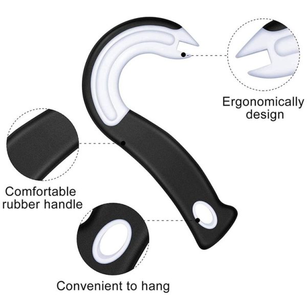 Hook Can Opener Manual Bottle Opener Kitchen Labor Saving Multifunction Driver (Black And White) - Image 4