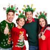 Christmas Party Dress Up New Year Headdress Christmas Decoration Colorful Stripes Headband, Style: Bells Xmas Stocking - Image 9