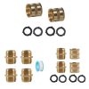 3 / 4GHT Brass Internal External Thread American Adapter Garden Hose Connector, Gui Ge Xing Hao: 2pcs / Pack Female Two-way Swivels - Image 2