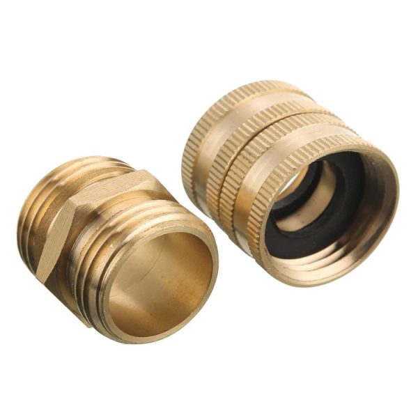 3 / 4GHT Brass Internal External Thread American Adapter Garden Hose Connector, Gui Ge Xing Hao: 2pcs / Pack Female Two-way Swivels - Image 5