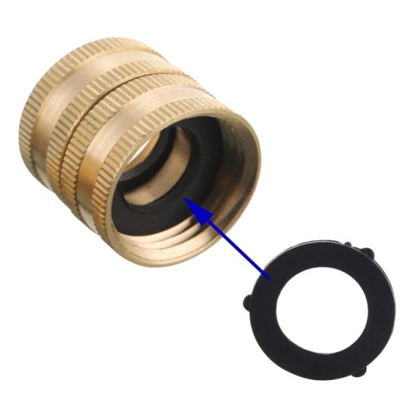 3 / 4GHT Brass Internal External Thread American Adapter Garden Hose Connector, Gui Ge Xing Hao: 2pcs / Pack Female Two-way Swivels - Image 6