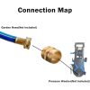 3 / 4GHT Brass Internal External Thread American Adapter Garden Hose Connector, Gui Ge Xing Hao: 2pcs / Pack Female Two-way Swivels - Image 7