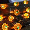 LED Halloween 3D Pumpkin String Lights Bar Shop Ambience Scene Layout Decorative Lanterns, Style: 20 LEDs Always On (Warm White) - Image 2