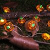LED Halloween 3D Pumpkin String Lights Bar Shop Ambience Scene Layout Decorative Lanterns, Style: 20 LEDs Always On (Warm White) - Image 5