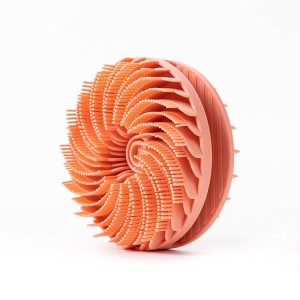 Double-Sided Silicone Cleaning Bath Brush Multifunctional Massage Shower Brush (Orange Red)