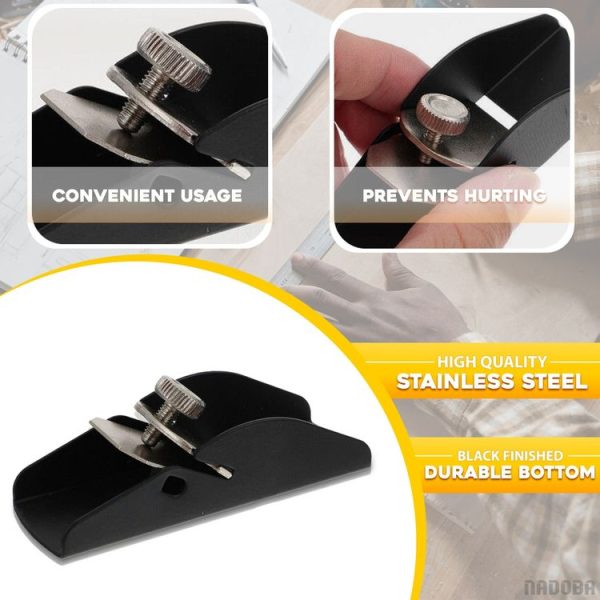 Mini Woodworking Trimming Tool Handmade Wood Planer (Including 1 Blade) - Image 4