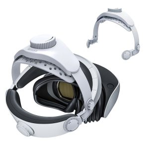 DEVASO For PlayStation VR 2 Elite Headband Non-Slip Comfortable Weight Reducing Headband (White)
