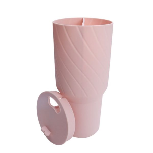 Stanley Cup 2-divided Silicone Liner Compartment Cup, Size: 40oz (Pink)