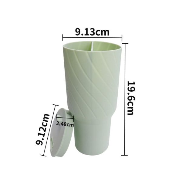 Stanley Cup 2-divided Silicone Liner Compartment Cup, Size: 40oz (Pink) - Image 3