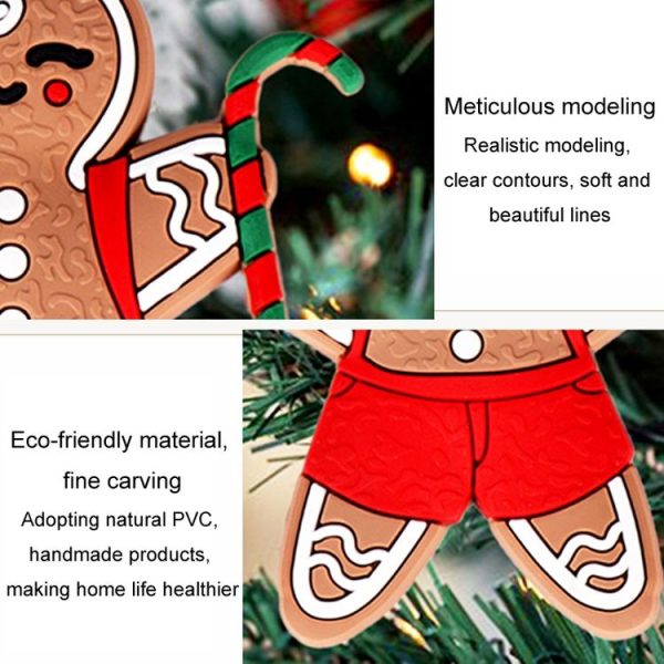12pcs / Set House Christmas Decorations Pendants PVC Hanging Christmas Tree Ornaments Scene Arrangement Props - Image 5
