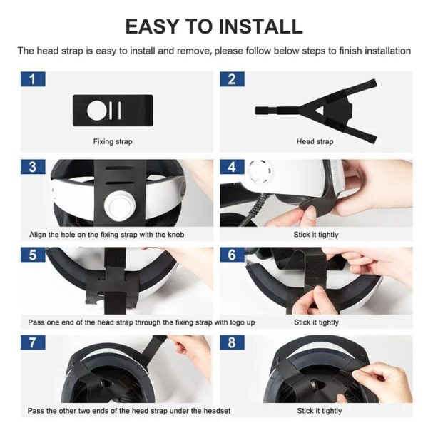 DEVASO For PlayStation VR 2 Double-sided PU Decompression Weight Reduction Headband (Quick Release) - Image 10