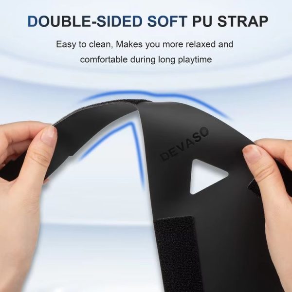 DEVASO For PlayStation VR 2 Double-sided PU Decompression Weight Reduction Headband (Quick Release) - Image 5