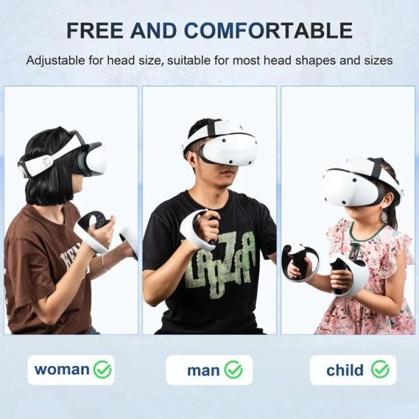 DEVASO For PlayStation VR 2 Double-sided PU Decompression Weight Reduction Headband (Quick Release) - Image 9