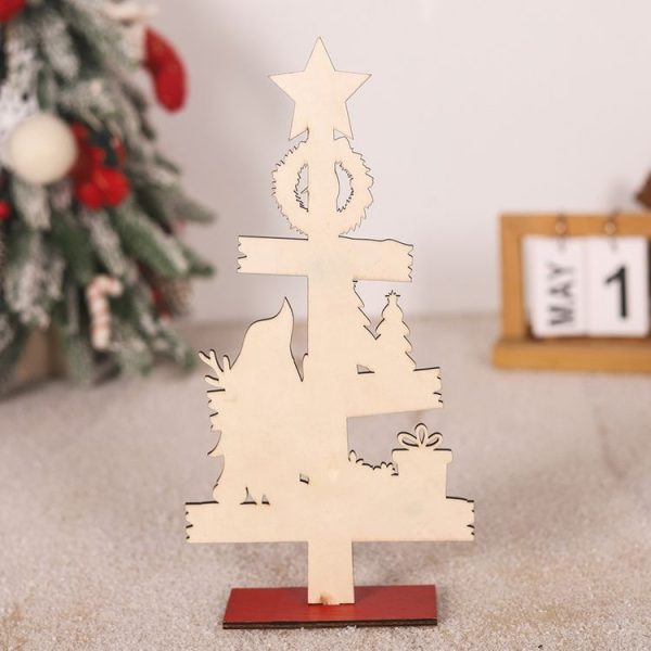 Christmas Decoration Wooden Desktop Ornament Restaurant Bar Scene Layout Decoration Crafts (Elderly) - Image 6