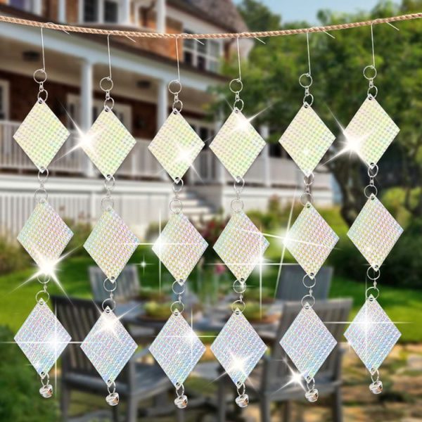 Balcony Laser Reflective Bird Repellers Garden Decoration Bird Repellent Ribbon (Silver) - Image 2