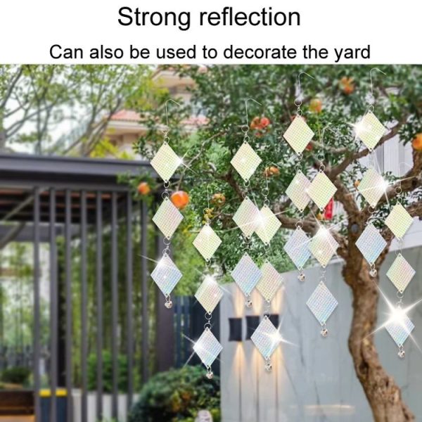 Balcony Laser Reflective Bird Repellers Garden Decoration Bird Repellent Ribbon (Silver) - Image 4